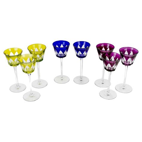 glass baccarat|baccarat colored glasses.